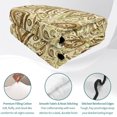 thumbnail image 4 of Twin Quilt Set 68''x86'', Beige Brown Green Lightweight Summer Bedspread Coverlet Set with 2 Pillow Shams, Retro Botanical Abstract Art Breathable All Season Quilt Bedding for Dorm/Bedroom, 4 of 9