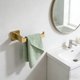 thumbnail image 5 of Toallero corto que ahorra espacio, organizador de baño de pared con acabado inoxidable para cocina y entrada, 5 of 5