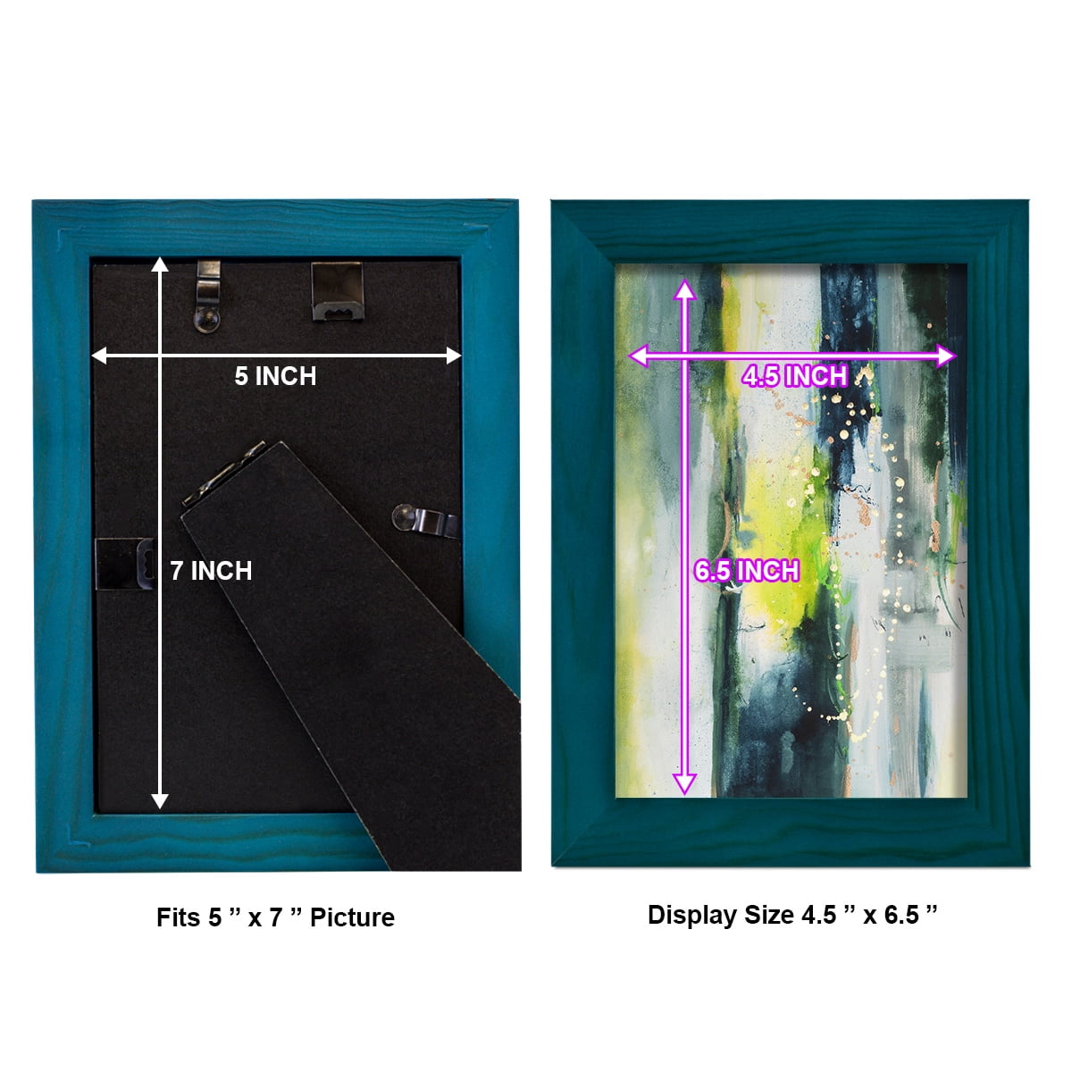 Treetops I - Framed Print w/glass - Ocean Blue