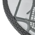 thumbnail image 4 of GDF Studio Jeremy Outdoor Wicker 5 Piece Dining Set with Cushion, Gray and Light Gray, 4 of 10