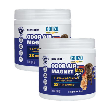 Gonzo Natural Magic Pet Odor Air Magnet Odor Eliminator Gel - 14 oz (2 Pack)