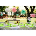 thumbnail image 6 of Exquisite 350-Piece Lime Green Plastic Disposable Party Tableware Combo Set, 6 of 11