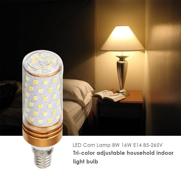 Lámpara E14 85-265V LED Corn Light 16W Bombilla regulable Interior Decoración del hogar de iluminación