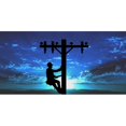 thumbnail image 1 of Lineman Blue Sky Photo License Plate, 1 of 2