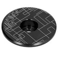 thumbnail image 3 of Tapa del Vástago de Bicicleta, Cubierta Superior de Aleación de Aluminio Top No Deslizamiento de Forma Redonda Precisa para bicicleta de Montaña por 25.4 mm/1.0in y 28.6, 3 of 7
