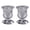 C, variant on Candlestick Holders Set of 2, Glass Taper Candle Holders, Reversible Clear Tealight & Candle Stick Candle Holder Vintage Crystal Tealight Candle Holder for Wedding Dinner Party Table Centerpiece