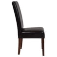 thumbnail image 2 of Greenwich Series Brown Leather Parsons Chair, 2 of 4