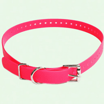 Waterproof Biothane Dog Collar, Adjustable for Custom Fit, Pink, Small Medium or Large Dogs, 3/4-Inch