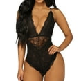 thumbnail image 5 of Gibobby Lencería mujer erótica Conjunto Lencería Tanga Y Bralette con Relleno Stretch Encaje Moda Push Up, Brasier y Pantie Nightwear Pantys Sexy(Negro, G), 5 of 5