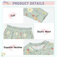 thumbnail image 4 of Dailycode Cotton Pajama Set Snug Fit Long Sleeve Top and Pants for 18M-8Y Cute Wild Flower, 4 of 7