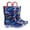 Colorful Racing, variant on MOBYDICK Kids Toddler Light Up Rain Boots for Girls Waterproof Boots with Easy on Handles, Pink Purple, Size 10