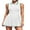 White, variant on Sociala Polo Tennis Dress for Womens Zipper Golf Dresses Pleated Dress with Built in Shorts and Pockets