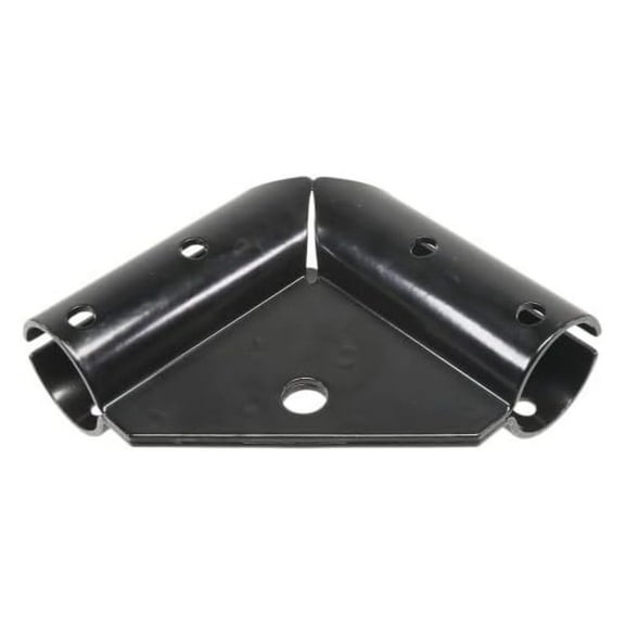 Chain Link Fence Gate Corner - 1 5/8" Pressed Steel Top Gate Elbows (4 Pack) - Black Powder Coated - 90 Degree Angle - Chain Fence Hardware