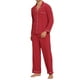 thumbnail image 4 of Conjunto de pijamas familiares a juego de Navidad Inspire Chic con camisa de botones de manga larga y pantalones S rojos [Mujeres], 4 of 5