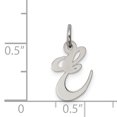 thumbnail image 4 of 925 Sterling Silver Dainty Letter E Initial Name Monogram Necklace Charm Pendant, 4 of 8