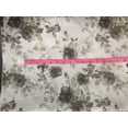 thumbnail image 3 of 100% linen beautiful black grey and white floral print fabric 58" wide [9907], 3 of 4