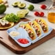 thumbnail image 5 of Juego de 2 Platos de Silicona para Tacos con Separadores y Bandejas para Salsas, Soportes Antideslizantes para Tacos de 25 cm con Asas de Transporte.A, 5 of 5