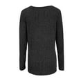 thumbnail image 6 of PFRNLF V Neck Sweaters for Women No Boundarie Lightweight Long Sleeve Tunic Tops Casual Knit Pullover Sweater, 6 of 7