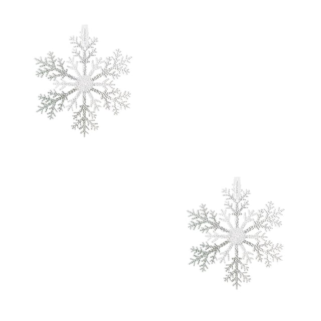 Árbol de Navidad Copo de nieve Yuarrent Decoración Guirnalda Colgante 2piezas