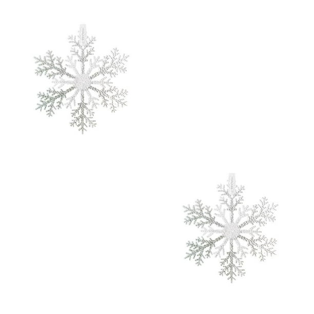 Copo de nieve Navidad Bewildely decoración acrílico colgante Medio 2piezas