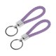 thumbnail image 1 of Llavero de Coche Único Bargains Llavero Universal con Anillo para Llaves de Fob para el Hogar Aleación de Zinc Tono Plateado Púrpura 2 Pcs, 1 of 6