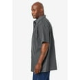 thumbnail image 3 of KingSize Men's Big & Tall Wrinkle-Resistant Short Sleeve Button Down, 3 of 4