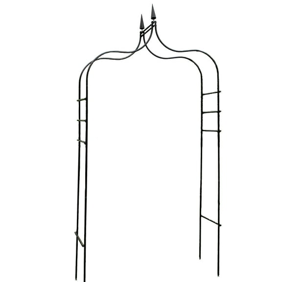 Gothic Arch Garden Trellis  Weather-Resistant Steel, Elegant Gothic Design with Easy Assembly