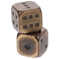 thumbnail image 3 of Shisuyan 2pcs Metal Number Dices Table Game Dice Small Dice Props Party Supplies, 3 of 9