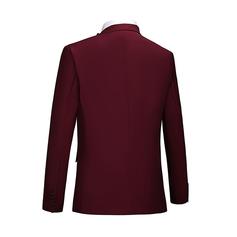 3 Stuks Pakken Voor Mannen Slim Fit Pak Een Knop Smoking Double