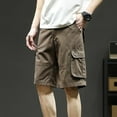 thumbnail image 5 of Men's Shorts, Summer Cargo Shorts for Men, ZHUGeLI Men Casual Fashion Multiple Pockets Half Shorts Pants Sports Elastic Mid-waist Shorts, 5 of 7