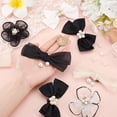 thumbnail image 3 of 12 piezas de 6 estilos de clips para zapatos con perlas, hebillas, flores y lazos decorativos., 3 of 6