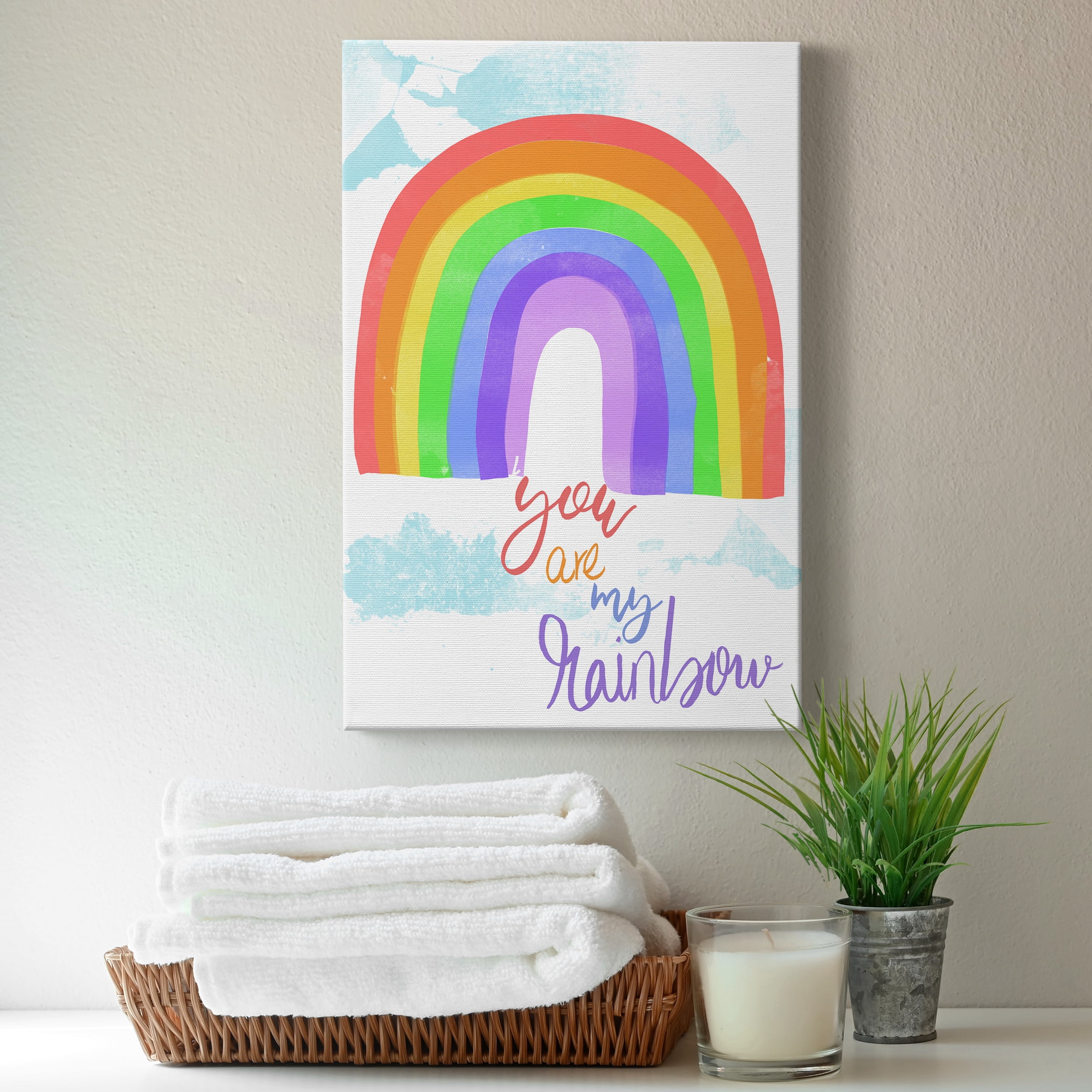 You Are My Rainbow Premium Gallery Wrapped Canvas - Ready to Hang - 32 x 48