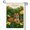 B, variant on XaaKee Garden Flags Greetings Ocelot Pink Pattern Yard Flags Double-sided High-Quality White Linen Small Garden Flags For Outside Clearance Terrace 12x18Inch