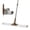 Pt14 Brown, variant on Commercial Flat Microfiber Floor Mop Cleaning System 24" Inch Wet Dry And Dust Hardwood With 4 Washable Pads Cleaner For Laminate Tile Stainless Steel Handle Extension (blue)