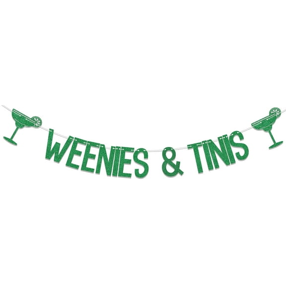 Weenies and Tinis Banner,Martini Bachelorette Party,Martini Bar Party Decorations,Margarita Engagement Bridal Shower Wedding Party Decor