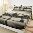 thumbnail image 3 of Castle Fairy Jet 4pcs Bed Sheets,Transportation Theme King Sheets,Airplane Helicopter Super Cozy Sheet Set,Luxury Boys Bedroom Decor, 3 of 7