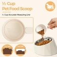 thumbnail image 4 of GlobaShun Dog Food Scoop  Cup - MSBC Melamine Pet Food Scoop Measuring Cup for Dog Cat Ferret Rabbit Bird Food, Half Cup Scoop Food-Grade Pet Feed Scoops with Handle, Dishwasher Safe, 4 of 8
