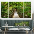 thumbnail image 3 of Designart 'Bridge to Jungle Thailand ' Landscape Photo Canvas Art Print, 3 of 3