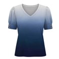 thumbnail image 7 of beishanbush Spring Sales Saving $10 Casual Fashion Basic Tee Women's Blouse,V Neck Short Sleeve Button Loose Fit Casual Summer Top Under $10, 7 of 7