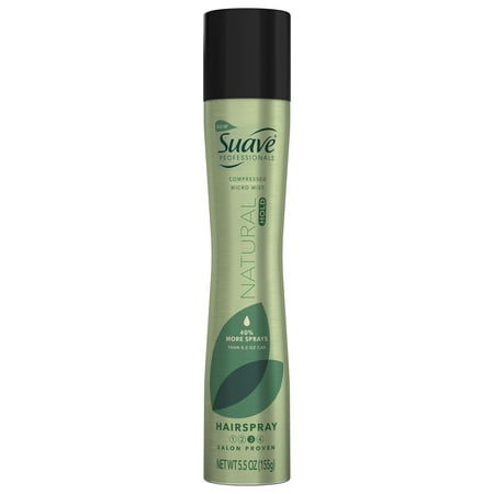 (2 Pack) Suave Professionals Compressed Micro Mist Natural Hold Hairspray, 5.5