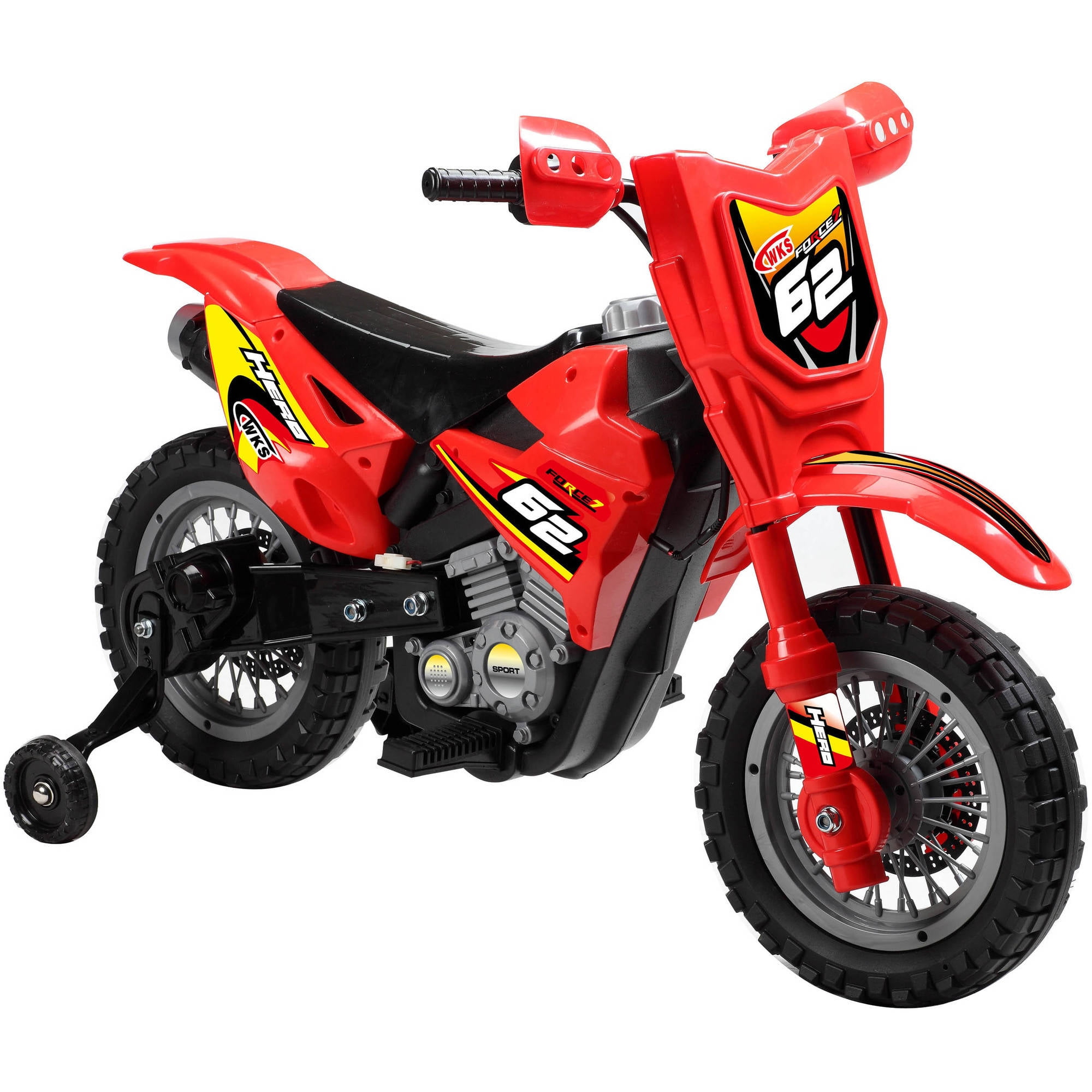 6V 40.2"  Electric Kids Ride-On Motorcycle Powered Dirt Bike Battery Scooter Red 