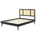 thumbnail image 3 of Platform Bed Frame, Queen Size, Wood, Black, Modern Contemporary Urban Design, Bedroom Master Guest Suite, 3 of 9