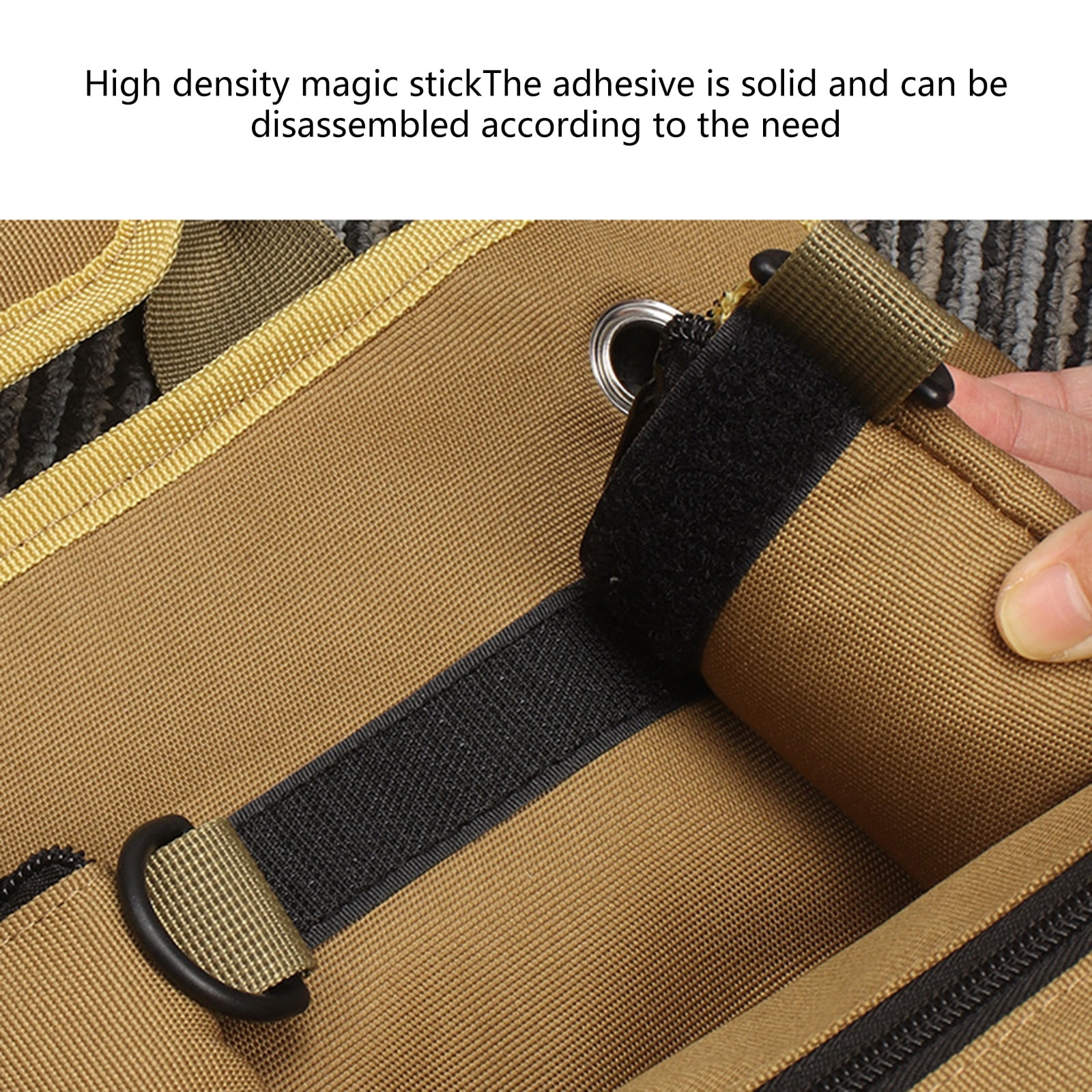 Heavy Duty Oxford Tool Bag Portable Detachable Hardware Carry Bag Tool Bag Zipper Tool Storage Pockets