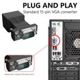 thumbnail image 2 of VGA Over Cat5/Cat6 Extender Adapter, High Resolution Support VGA Extender To RJ45 Adapter For Multimedia Applications, 2 of 5