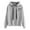 Grey, variant on Pink Essentials Hoodie, Polyester Hoodies for Women, Women's Casual Printed Long-Sleeved Hooded Sweater M