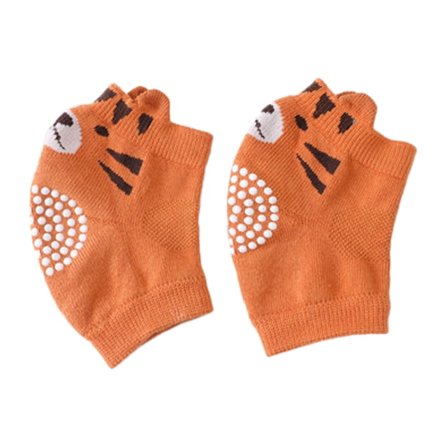 Calcetines antideslizantes FloreceBien para gatear, protectores de rodillas y codos con dibujos animados para niños pequeños