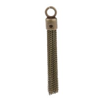 EHJRE 70mm Long Metal Chain Tassel Charm Pendant Tassels Jewelry Necklace Making Craft bronze