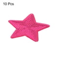thumbnail image 3 of Uxcell Big 5 Star Sequins Iron-on Patches Sew Sequin Patch for Clothing Repair 90x90mm/3.54x3.54" Pack of 10(Rose Red), 3 of 6