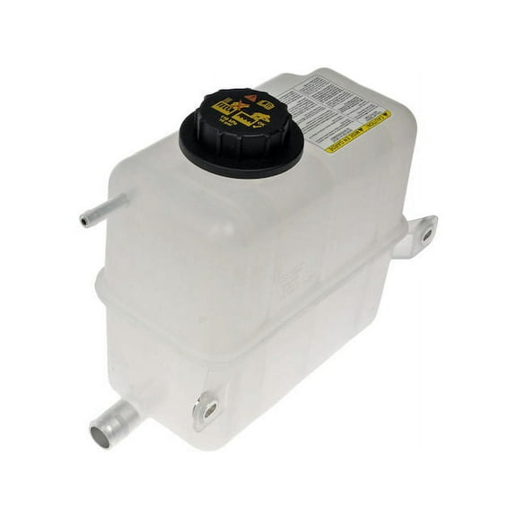 Front Radiator Coolant Overflow Expansion Tank with Sensor (with 2 Hose Connectors) - Compatible with 1995 - 1996 Ford F-250 7.3L V8