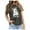 Grey, variant on Summer Tops for Women Ghostly Printed T Shirt Adorable Tee for Festive T Shirts for Women Dark Purple L